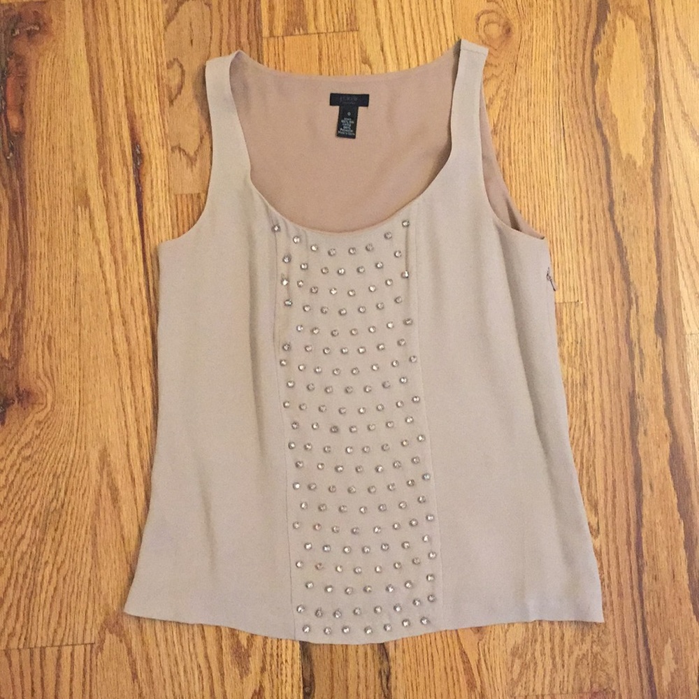 Jcrew gem blouse, sz 0